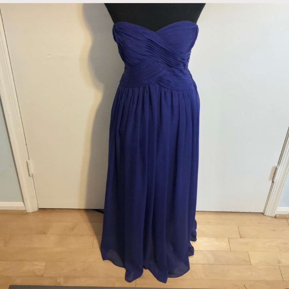 Long violet dress